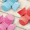 Orret Home 100 Patterned Cupcake Molds, Colorful Brownies and Muffin Containers, Paper