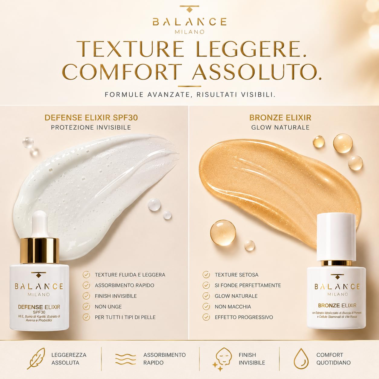 Kit Skincare Glow - Siero Autoabbronzante + Siero Viso SPF30-2x30ml