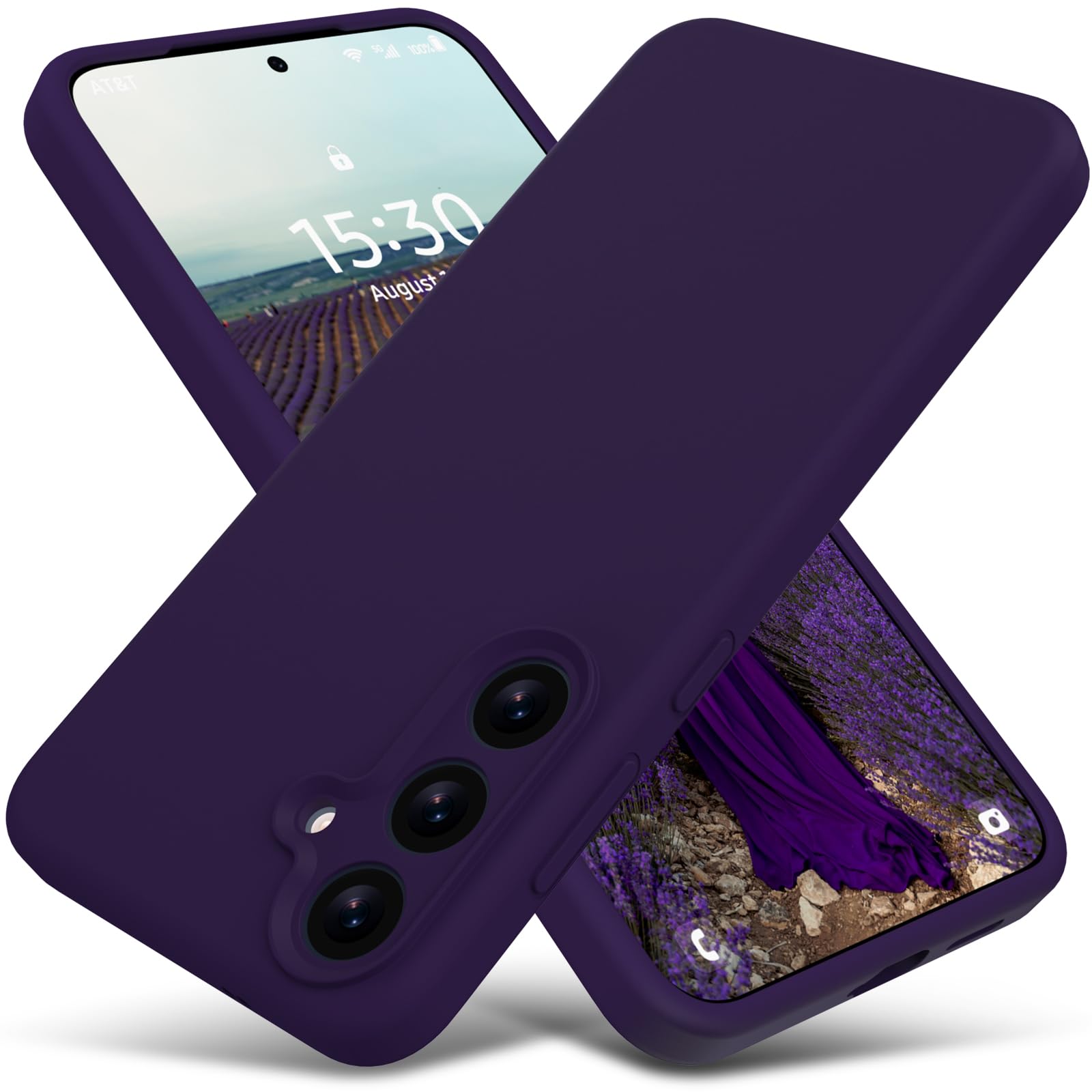 Varikke Funda Compatible con Samsung Galaxy S25, Silicona líquida Mejorada [protección de cámara] [Forro de Microfibra antiarañazos] Funda Protectora de Cuerpo Completo de Goma de Gel Suave al Tacto,