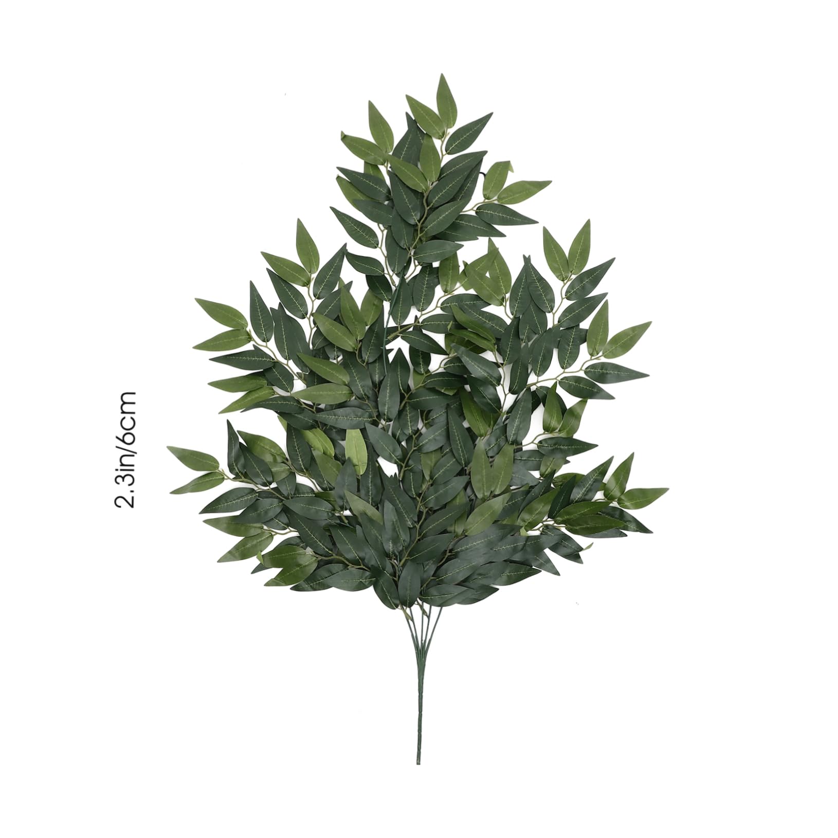 STOBAZA 3pezzi Ramo Di Eucalyptus Artificiale Per Decorazioni Nuziali e Feste Foglie Simulato Per Composizioni Floreali e Decorazioni Domestiche Di Punti Naturale