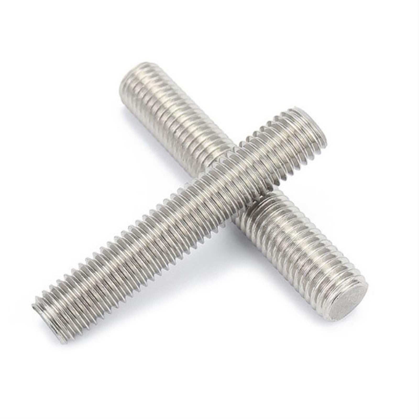Varilla roscada completa, paso de tornillo 304, varilla dentada de acero inoxidable, M8, M10, M12, rosca métrica, perno prisionero, 16 mm, 20 mm, 25 mm, 50 mm, 100 mm, 150 mm, tuerca de eje de perno d