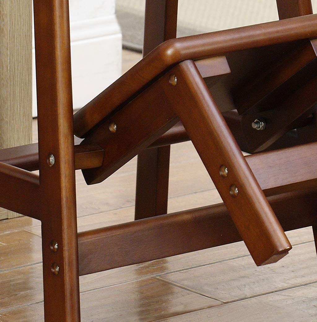 2 Pasos Taburete de Escalera Plegable Escalera Interior de Madera Silla de Cocina Taburete de Paso para Adultos Niños Multifuncional Flor Rack/Banco de Zapatos, 150 kg