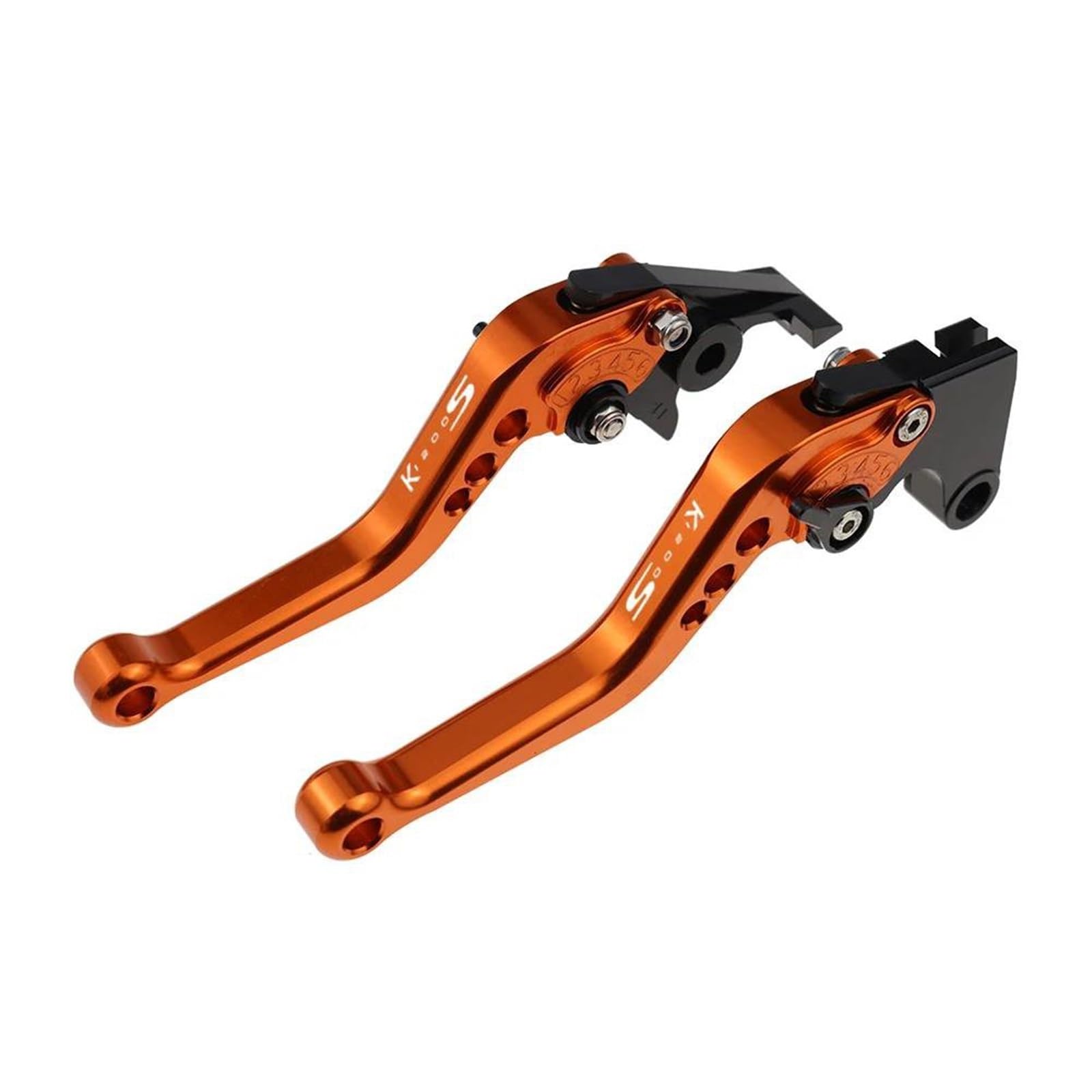 Fxvbg Orange Clutch Motorcycle Parts Pivot Brake Clutch Levers Control Handles For Bmw K1200s K 1200S K1200 S 2004-2008 2007 2006 2005(Orange)