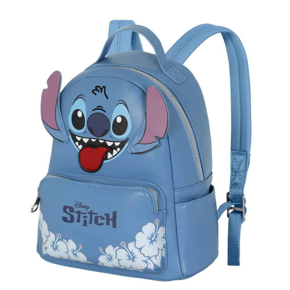 Plecak dla dziewczynek Disney 3D Wodoodporny plecak do chodzenia z PVC z uszami z wytłoczonymi uszami Przednia kieszeń na zamek błyskawiczny i boczne kieszenie regulowane paski na ramię Plecak