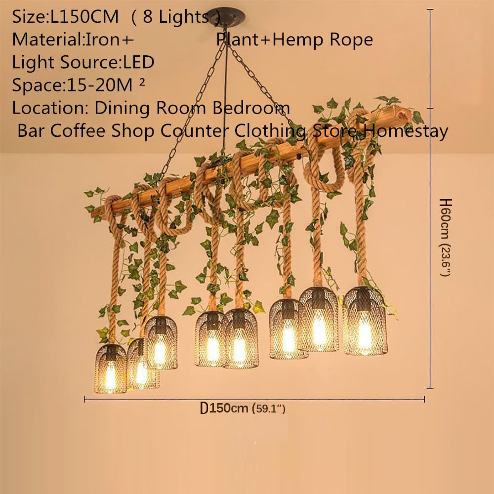 American Country Ristorante Ciondolo Luce Retrò Creatività Musica Ristorante Cassa Contatore Bar Caffè Latte Tè Negozio Abbigliamento Negozio Pianta Ciondolo Luce Lampadario (A 8 luci)