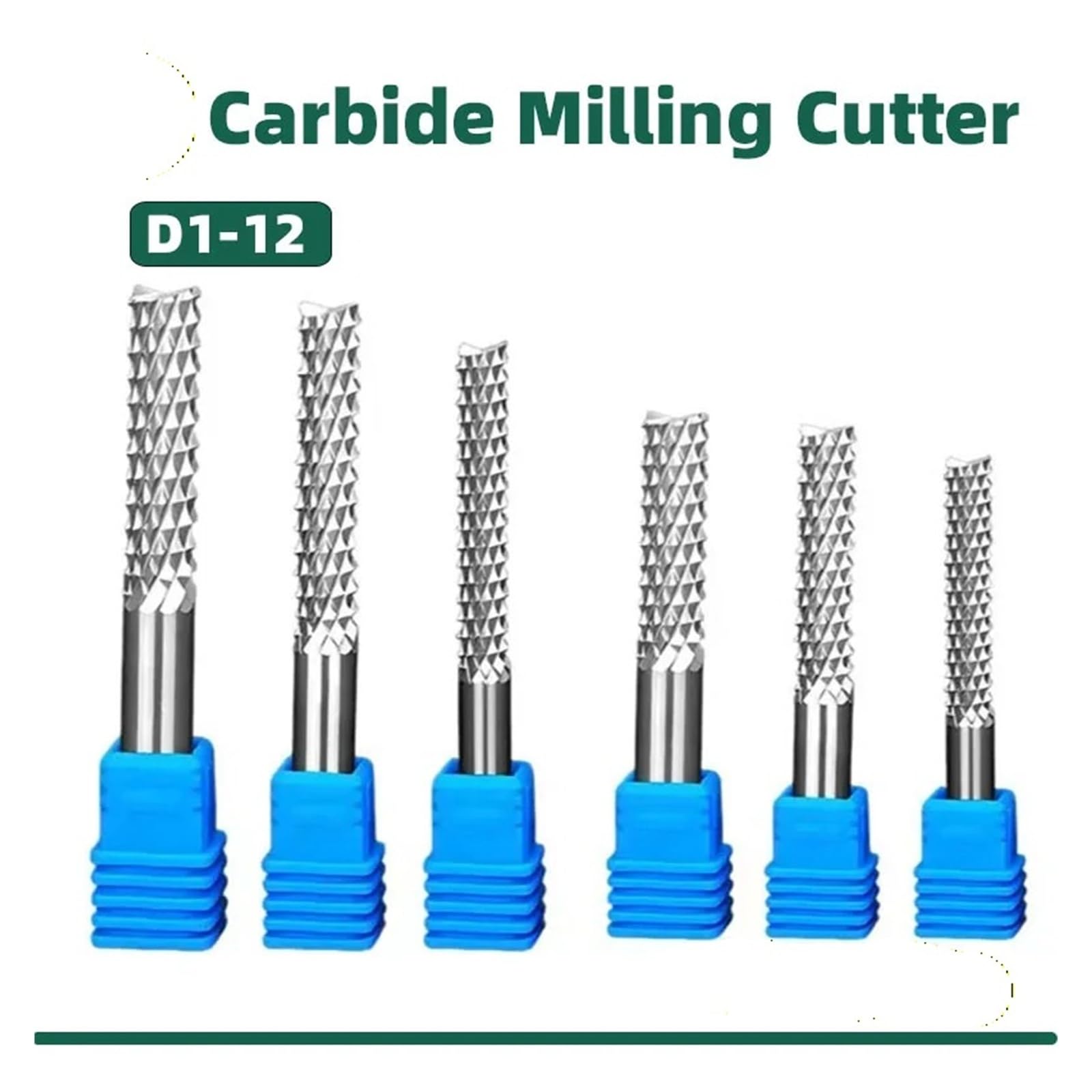 1 szt. Frezy pełnowęglikowe do kukurydzy Frezy D1.0-12mm PCB Narzędzia skrawające CNC(D10x32xD10x75)