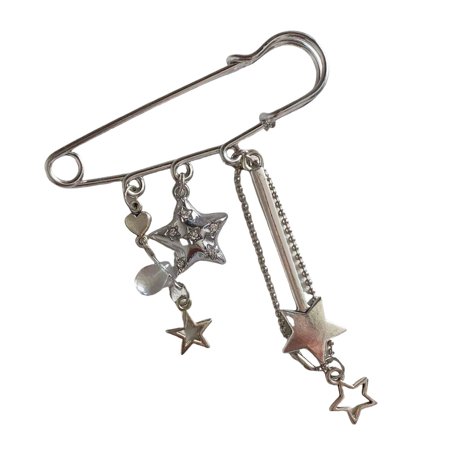 RGYBAO Unique Hangings Decorations Sweet Cool Pin Star Chain Keychain Pendant Keyring Decoration Bag Hangings Ornament Car Keyring Decoration For Women Girls