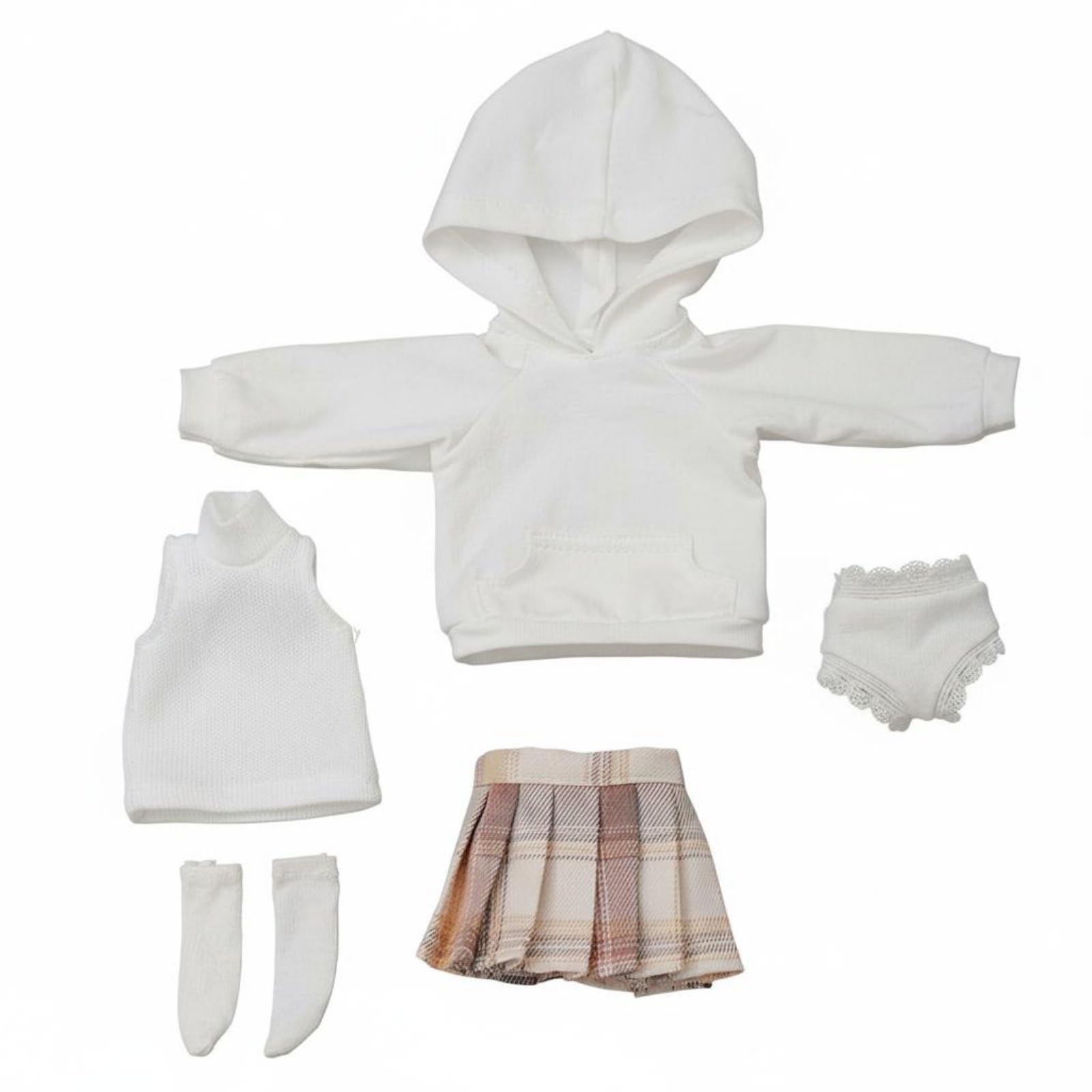 Colcolo Puppenkleid Puppenkleidung Outfit Set Ensemble Detailgetreu für 1/6 Modell aus Weichem Stoff Bequem Anzuziehen mit Koordinierten Accessoires für , Yf6-849