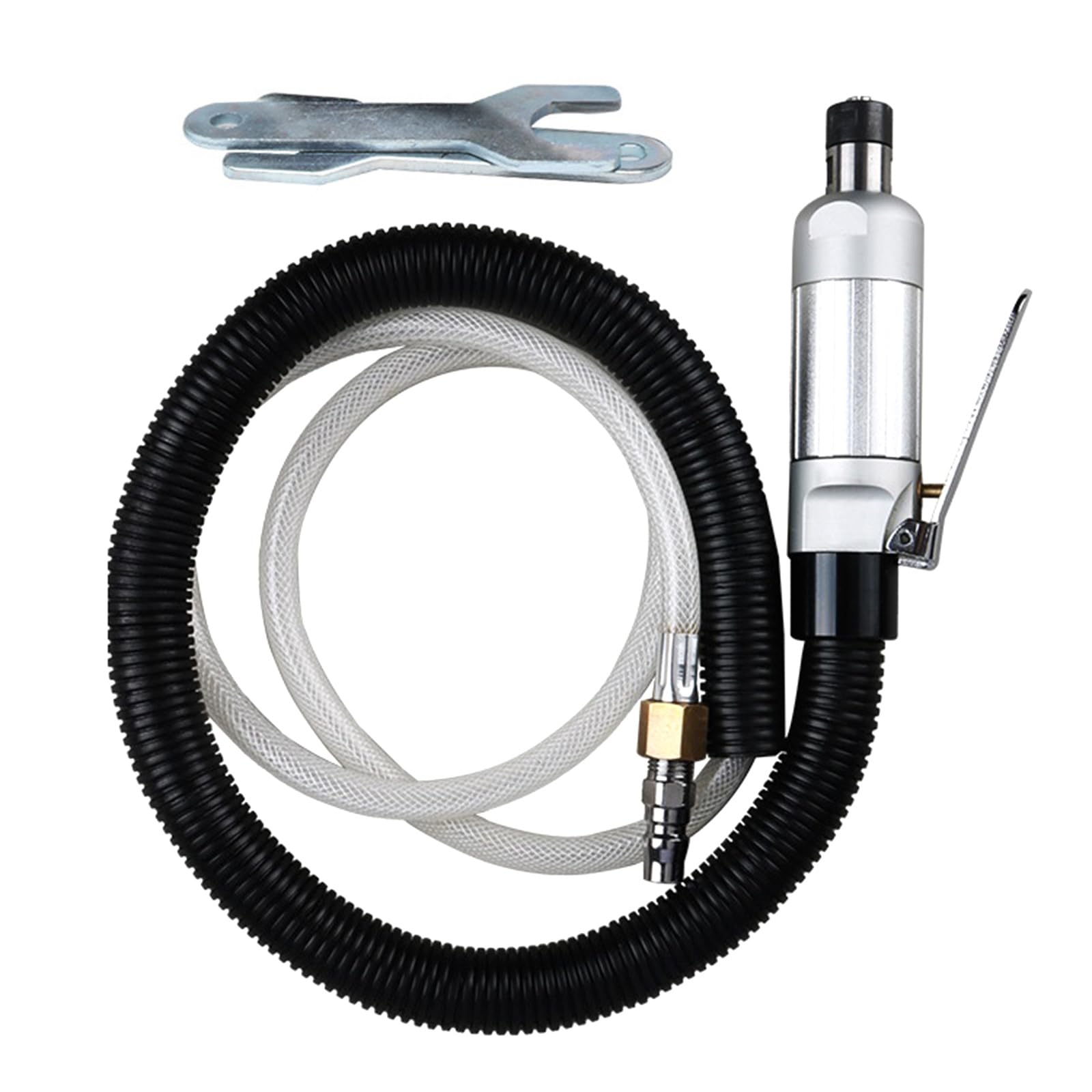 Hsioluted 1 / 4In Pneumatic Angles Grinder 25000Rpm Air Die Grinder With Wrench 3Mm / 6Mm Clamp Head Grinding Engraving Polishing Tool Machine