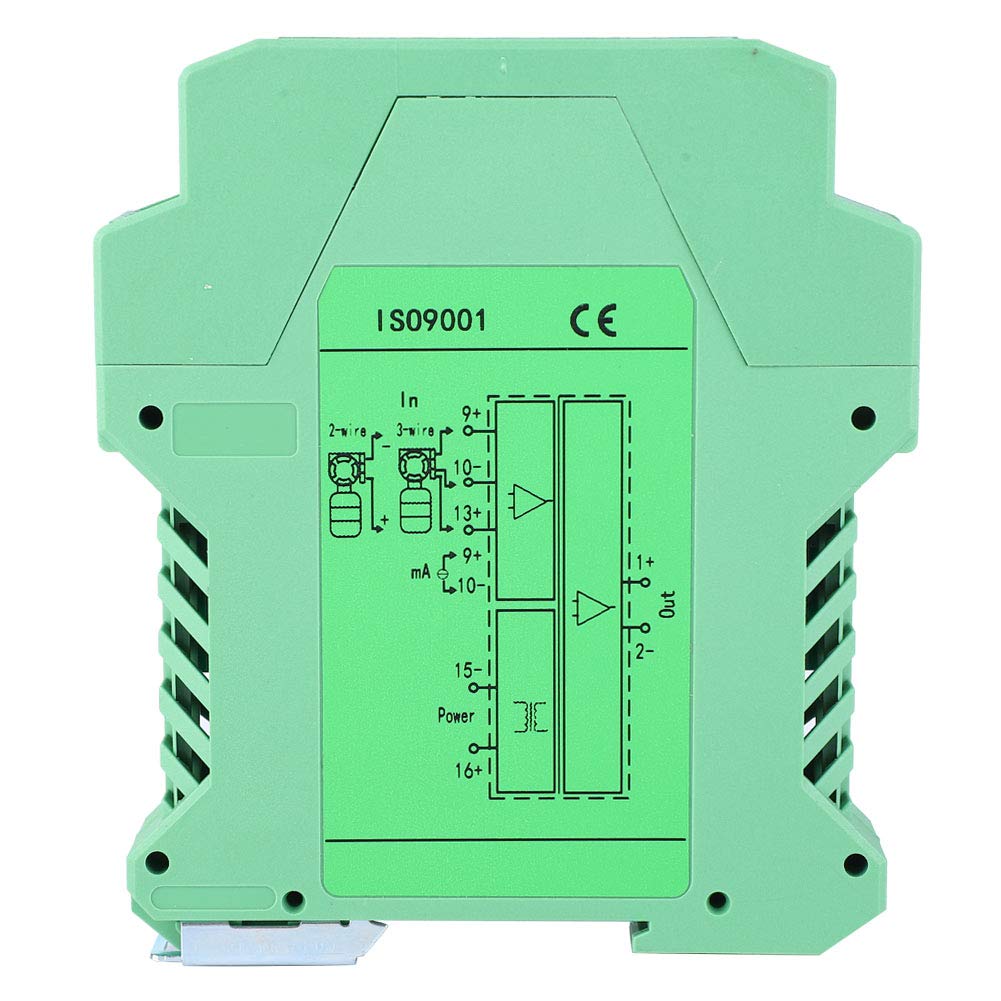 Trasmettitore Isolatore di Segnale Corrente CC 4-20mA PLC, 1 in 1 Out, Condizionatore di Segnale per Apparecchiature Industriali