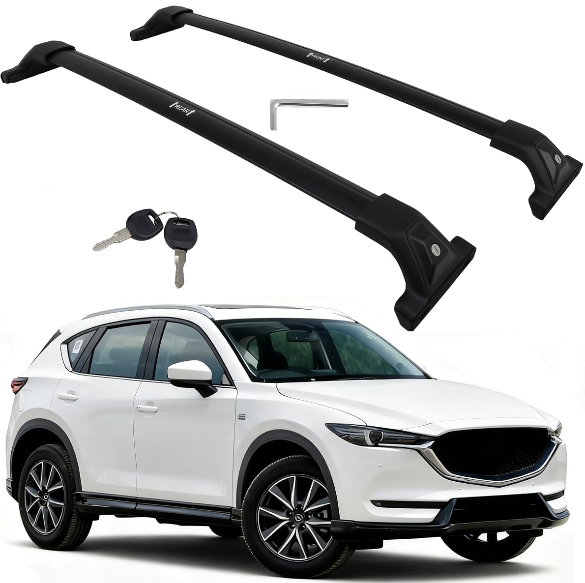 Amazon | SAREMAS アップグレード 260ポンド ロック可能カーゴラック