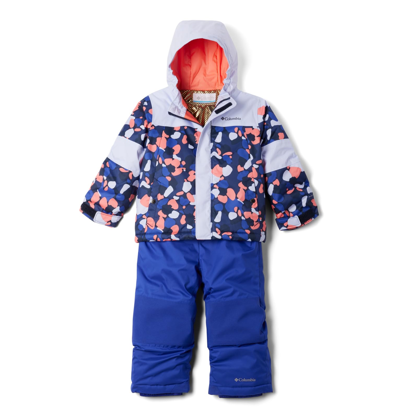 Columbia Baby Mighty Mogul II Set Collegiate Navy Winterbloom/Clematis Blue, 2 años, Collegiate Navy Winterbloom/Clematis Blue, 2 años