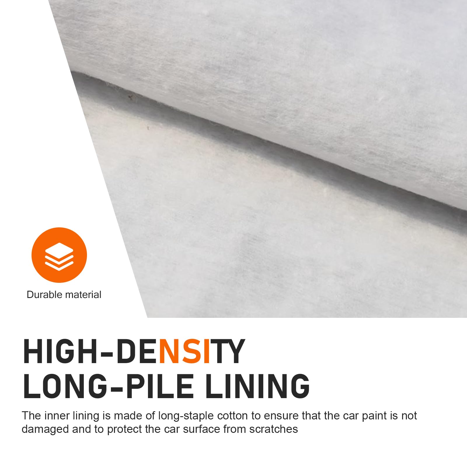 Opuweiy Car Half Cover Oxford Summer Rainproof Sunshade Cover All-season Thickened Car Roof Protector Universal for Sedans Black — view 3