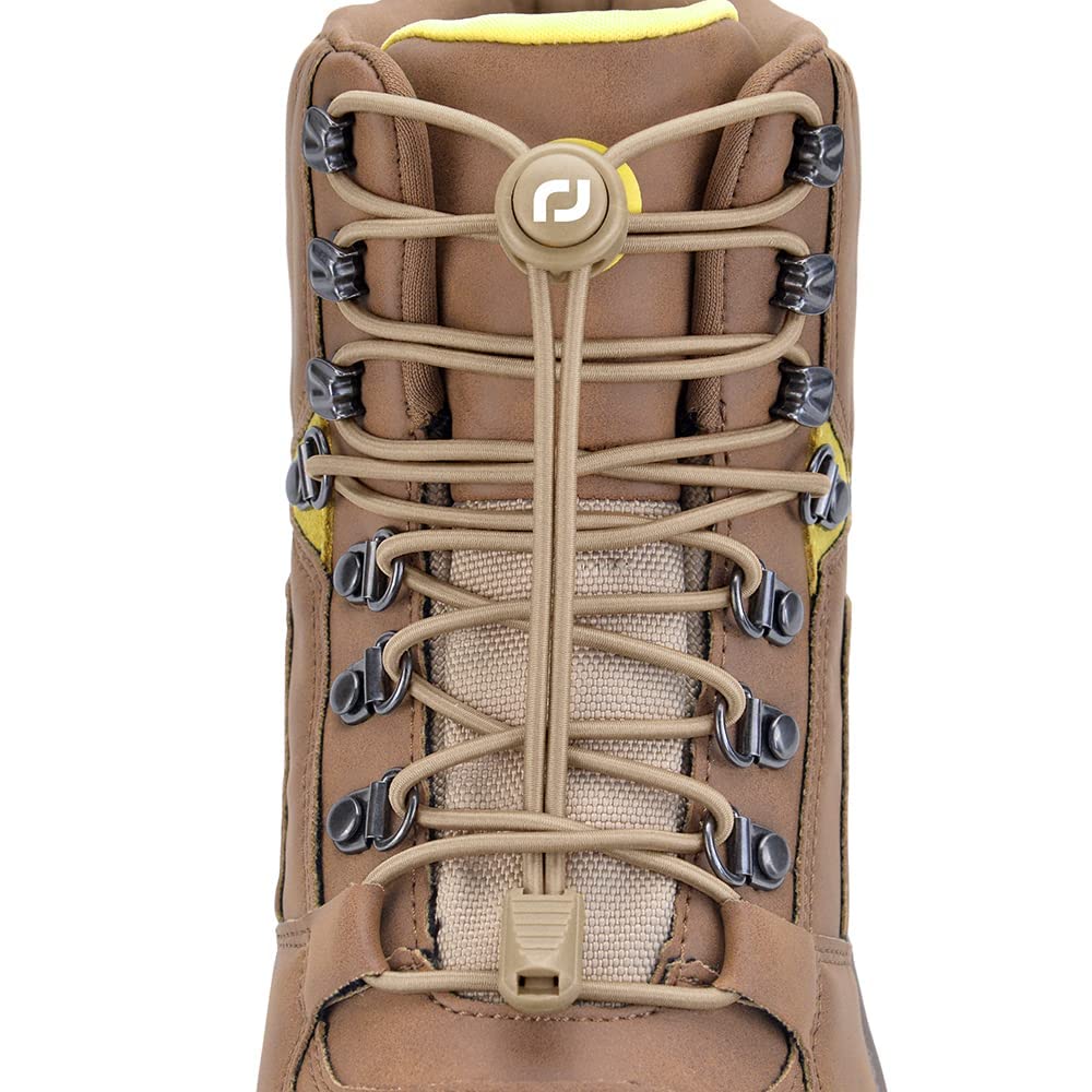Cordones de zapatos extra largos sin ataduras. Cordones redondos elásticos sin lazos para zapatos de senderismo, botas de trabajo y zapatillas de correr