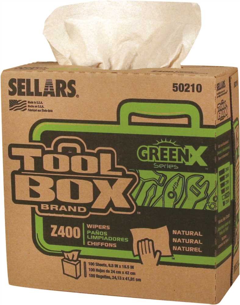 Sellars Toolbox Z400 Greenx Interfold 100/Box Natural 8.5