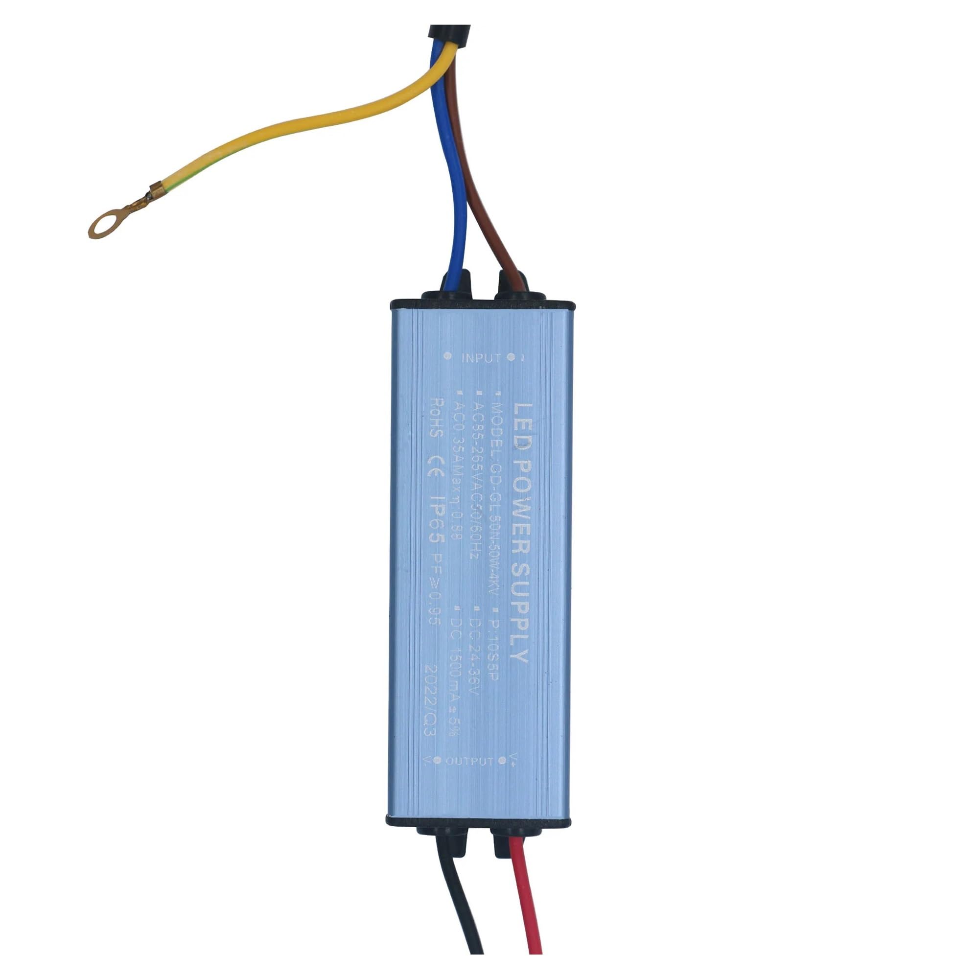 Controlador LED 50W de corriente constante con voltaje regulado anti parpadeo