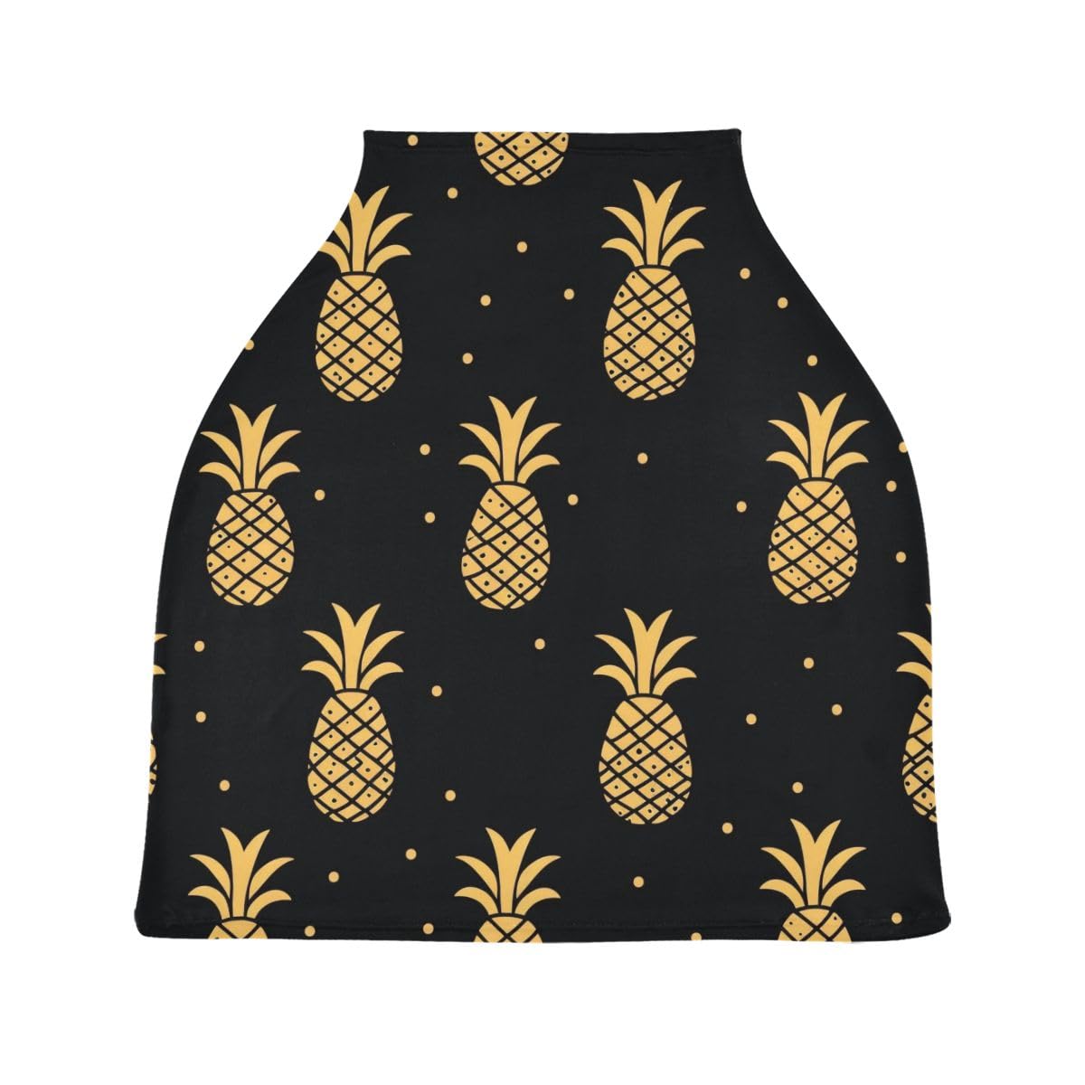 Gold Pineapples Baby Car Seat Cover Nursing Covers Breastfeeding Scarf Infant Carseat Canopy for Mom Baby Gift