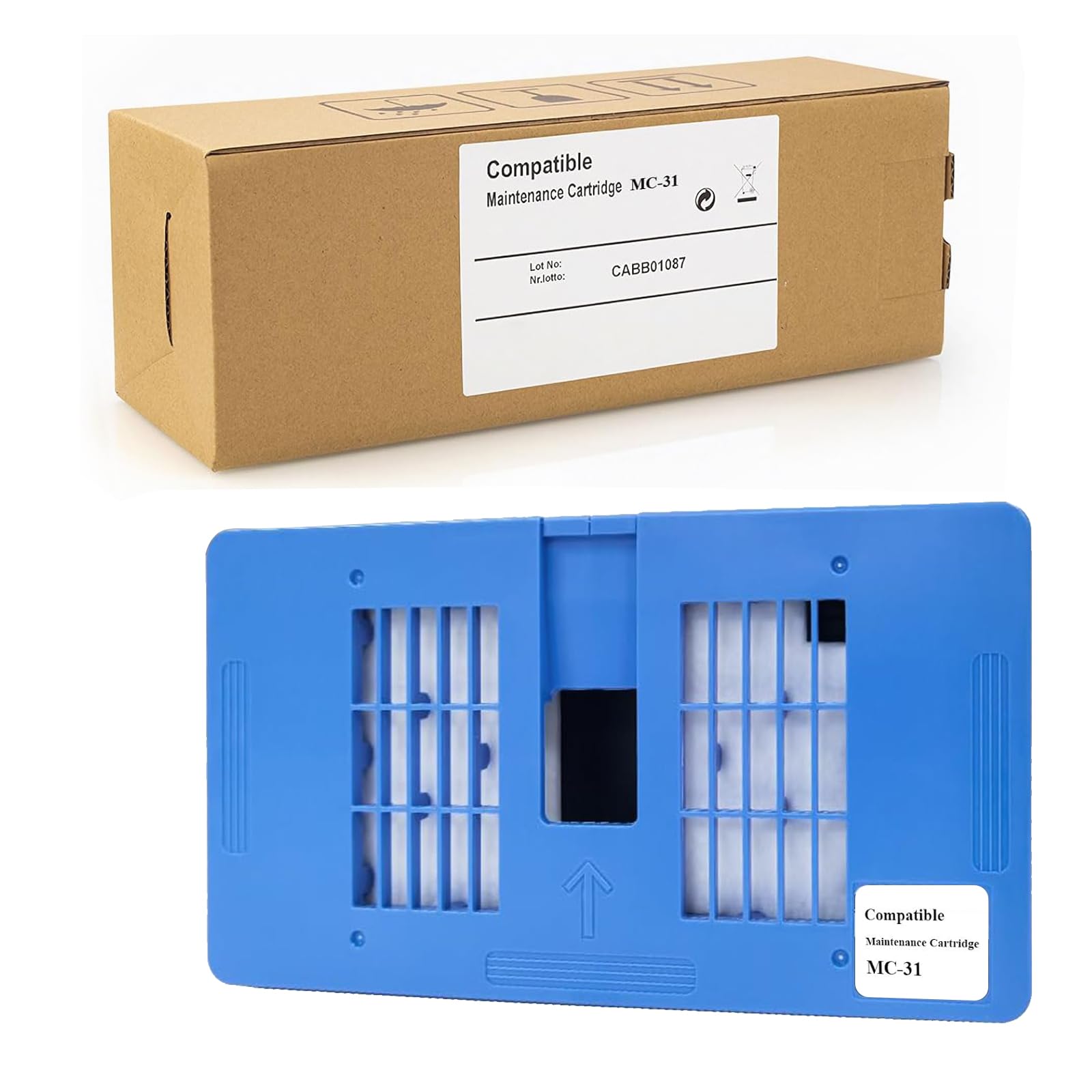 Verabeenix MC-31 Maintenance Cartridge Compatible for Canon Imageprograf TM-200 TM-205 TM-300 TM-305 TM-5200 TM-5205 TM-5300 TM-5305 Printers