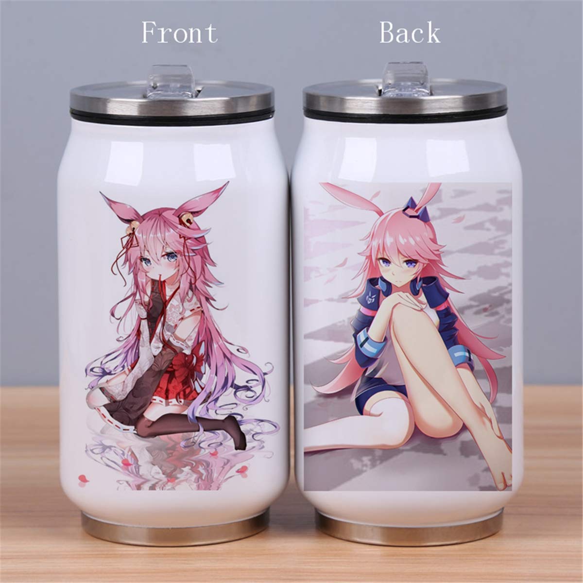 IFREE Anime Travel Vacuum Mug Cartoon Stainless Steel Insulated Water Bottle Double Wall Thermos Movie Game fans Coffee Cup Best Cosplay Gift for Women Men Boy Girl