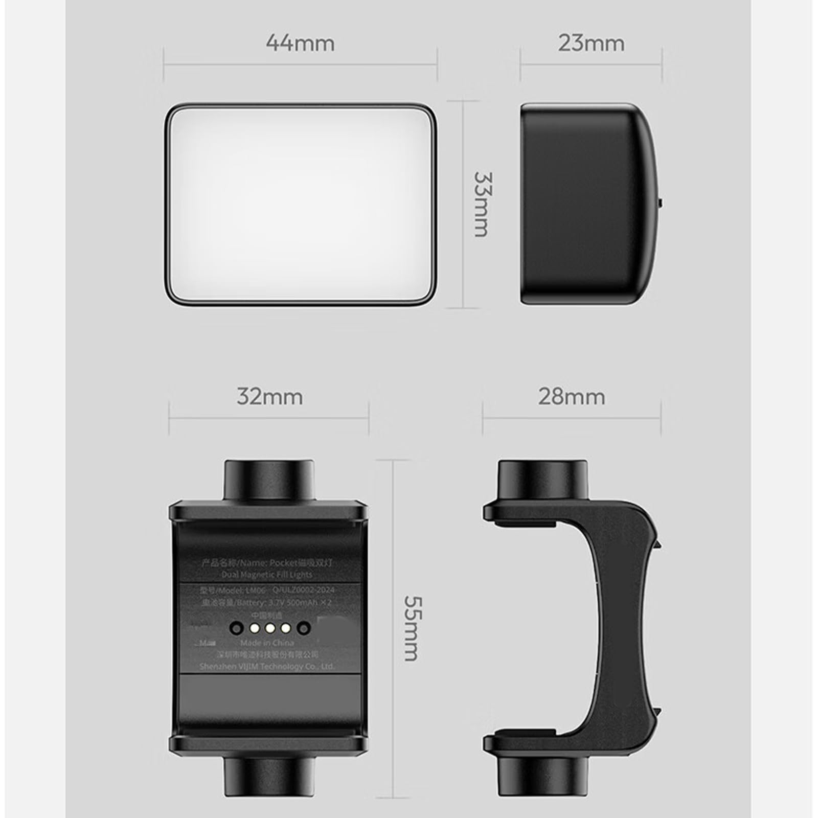 Lampe de remplissage vidéo de table pour caméra de poche