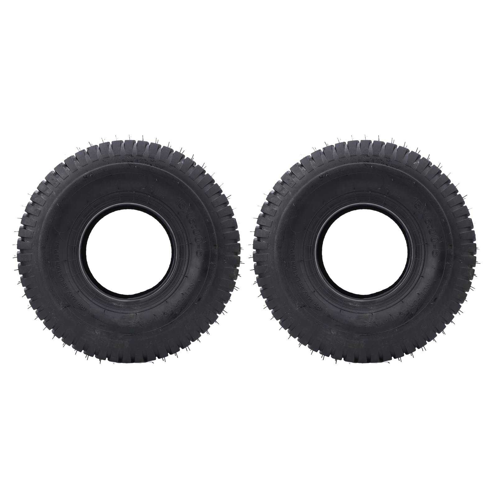 Ciężkie 15x6,00 6 Opony Ciągnikowe 4 PLY BUBELESS 570 LBS Obciążenie Obciążenia Opony Kosiarki Ogrodowej do Jazdy Kosiarki i Ciągniki Ogrodowe Czarne 2 Paczki