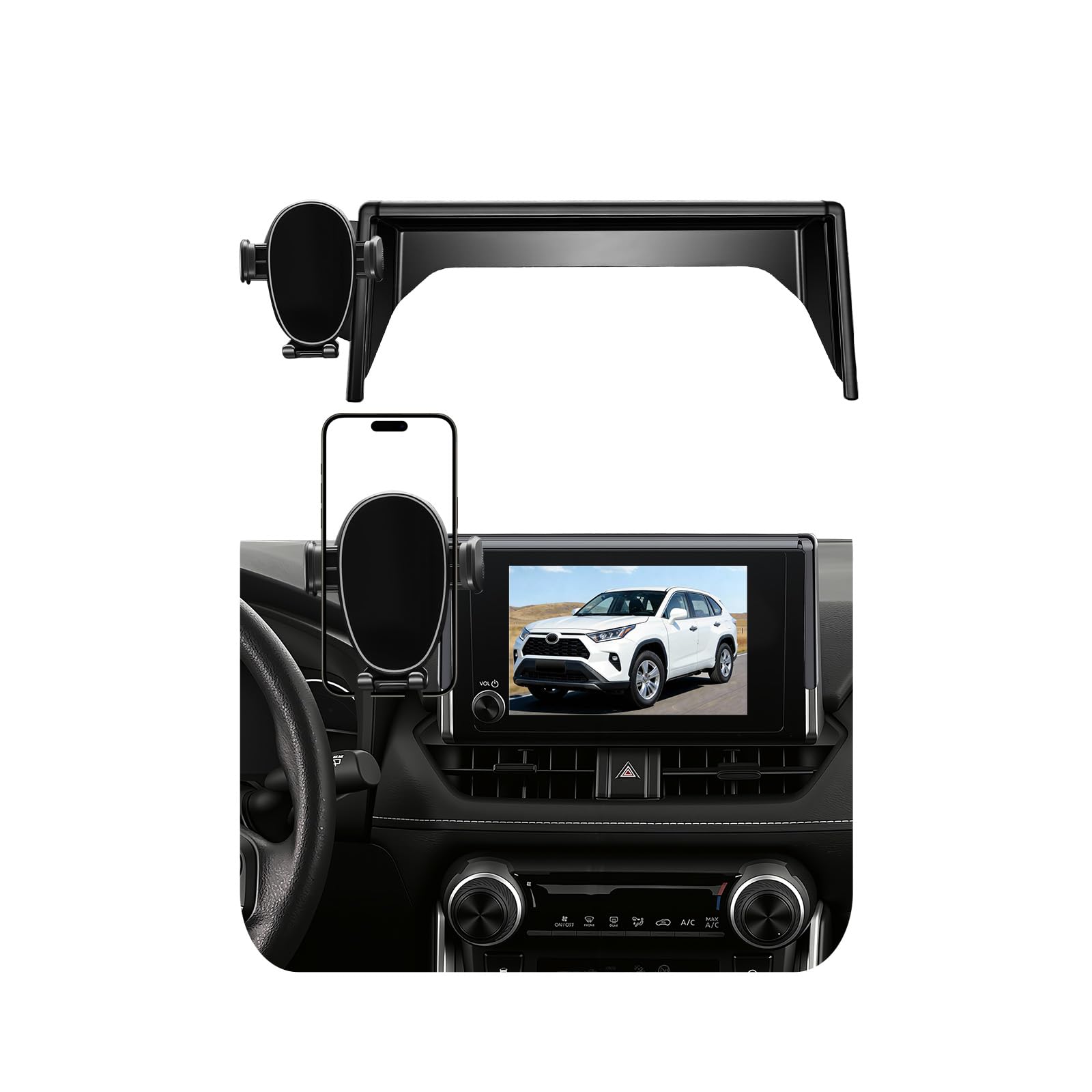 Photo 1 of AAGJJ Car Phone Holder for Toyota RAV4 (2019-2025)