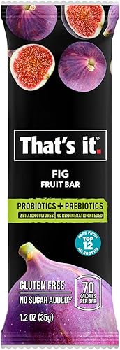 Miniatura 2 de That's it. Barra de frutas probiótica potenciador de inmunidad y apoyo a cultivos activos para promover intestinos saludables y digestión 100% real,