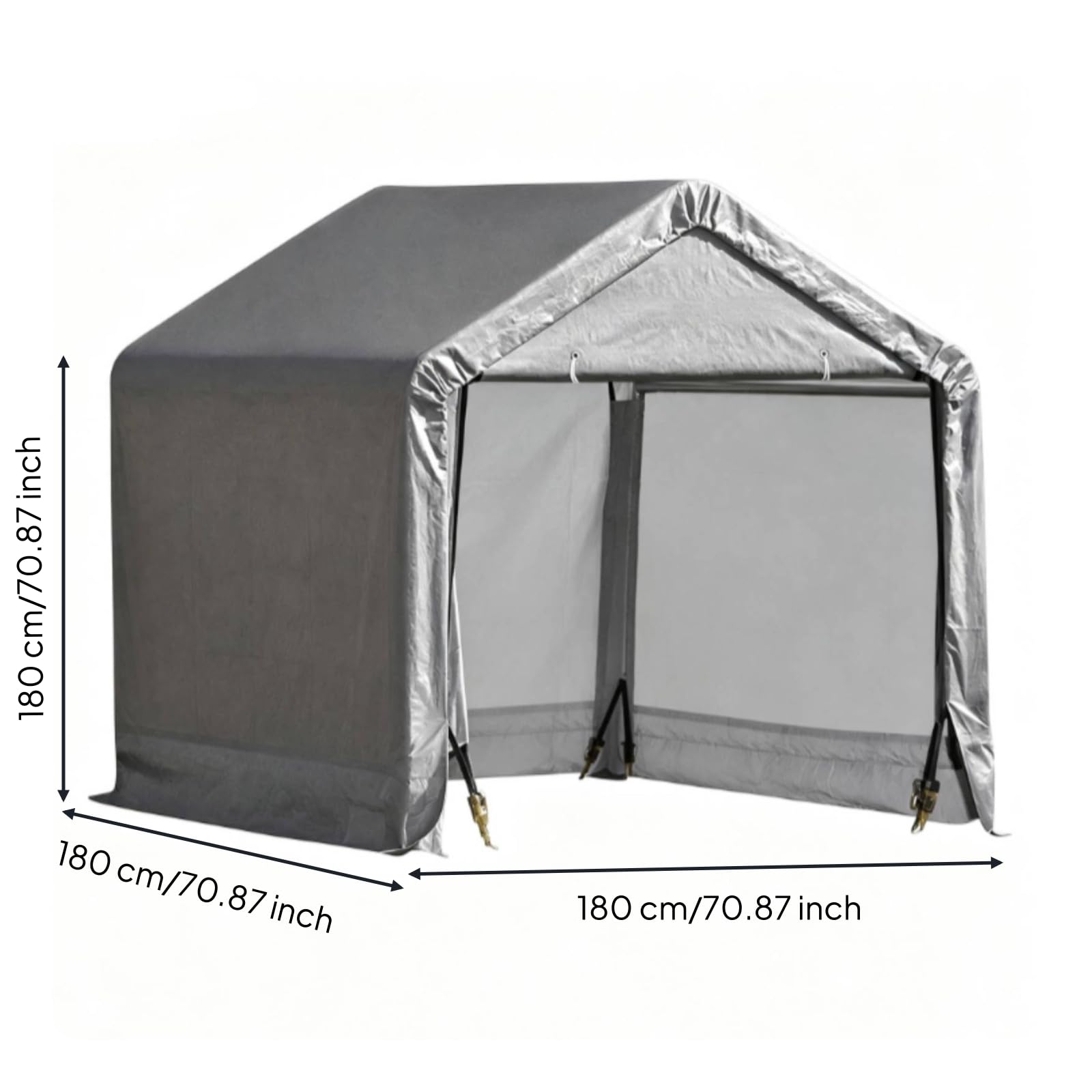 Tente Rangement Extérieure Extérieur, 1,8 × 1,8 × 1,8 M