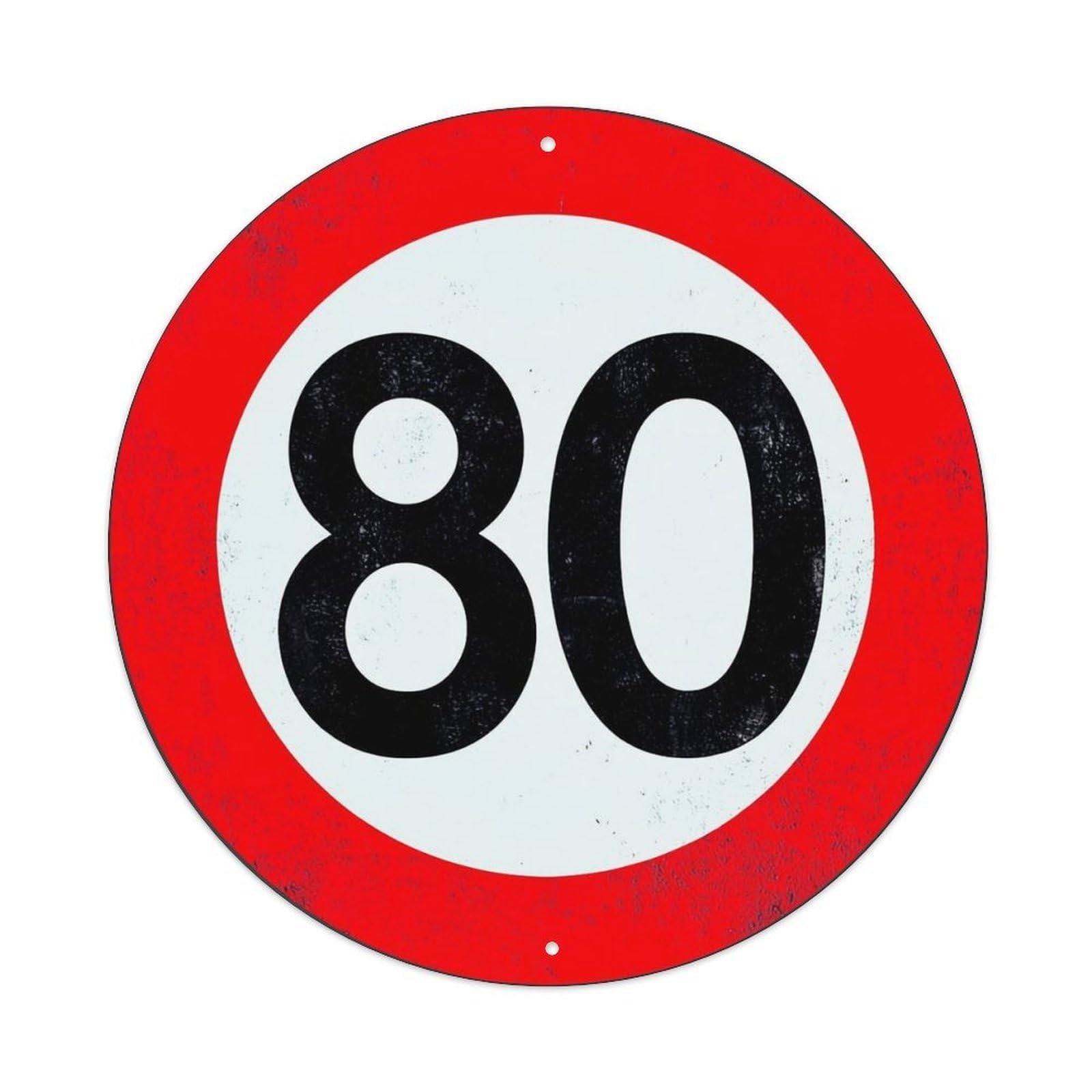 Jdyansheng Vintage Speed Limit Eighty Sign Print Tin Sign Metal Poster Metal Signs For Home Man Cave Bar Cafe Kitchen Laundry Room Wall Decorations 8X8 Inches