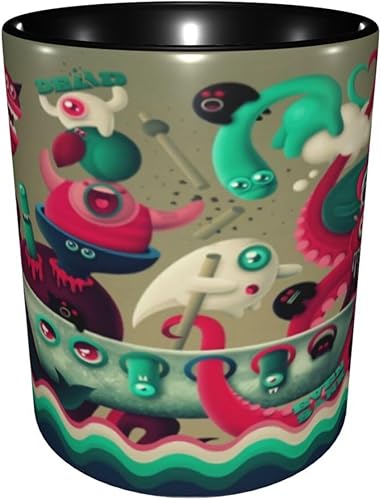 UYIYTNU Taza de cerámica Modest Rock Mouse Tazas de café para chocolate, té, agua, leche, bebidas novedosas, regalos para amigos, recuerdo,