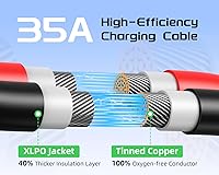 Vista 8 de Bateria Power Cable de extensión de carga solar a XT60 10AWG 2 pies conector solar a XT60 Cable adaptador para panel solar a batería LiFePO4 RV