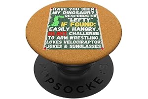 T-Rex Have You Seen My Dinosaur PopSockets PopGrip: Find Your Dino Buddy