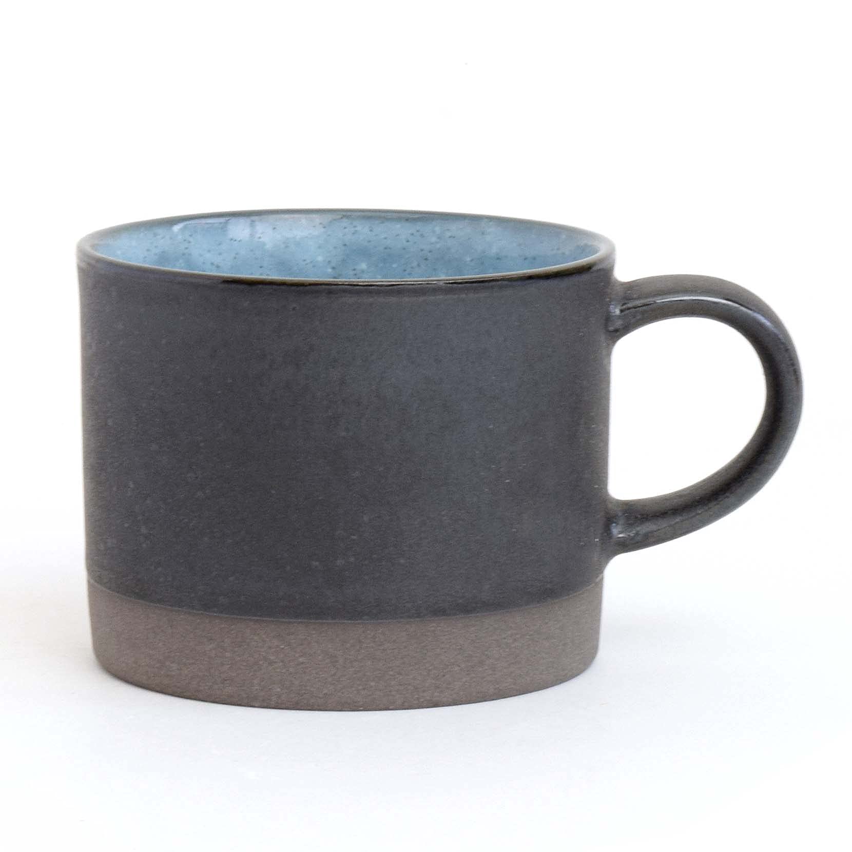 Tatara Mino Ware 220350 Mug, Blue Tableware, Japanese Dish, Dishwasher, Microwave Safe, Japanese Cafe, Home Time, Ceramic, Made in Japan 10.1 fl oz (300 ml), Earth Stone : Home & Kitchen
