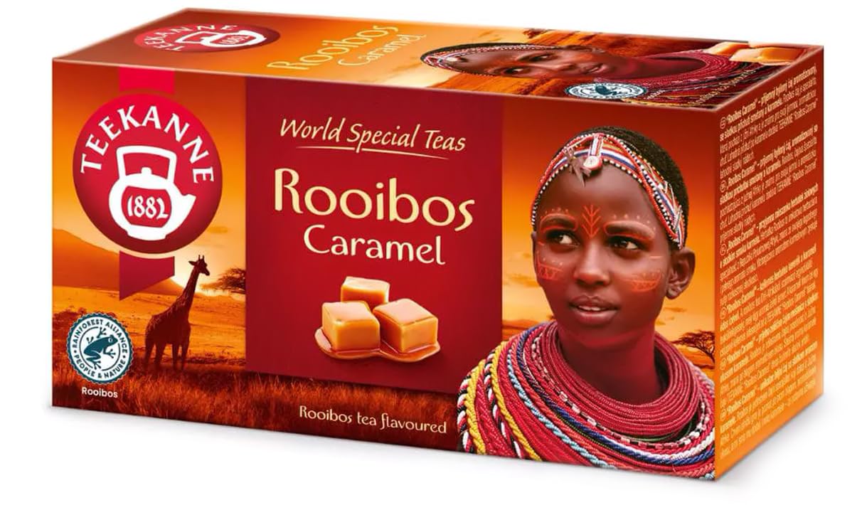 Teekanne Rooibos Sahne-Karamell Tee 20 Beutel, 6er Pack (6 x 35 g Packung)