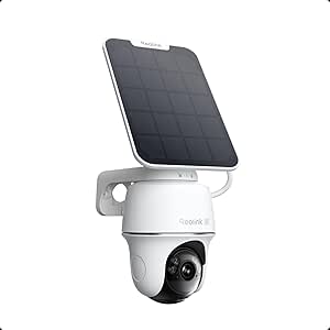 REOLINK First 4K Solar Security Cameras Wireless Outdoor, Argus PT Ultra+ 3W Solar Panel, 360° Pan Tilt Auto-Tracking, 8MP Color Night Vision, 2.4/5 GHz Wi-Fi 6, No Monthly Fee, Home Hub Compatible asin的图片
