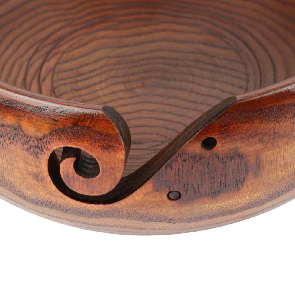 Crochet Grand Bol De Fil De Bois 22 × 20 × 8 Bol De Fil De Bois