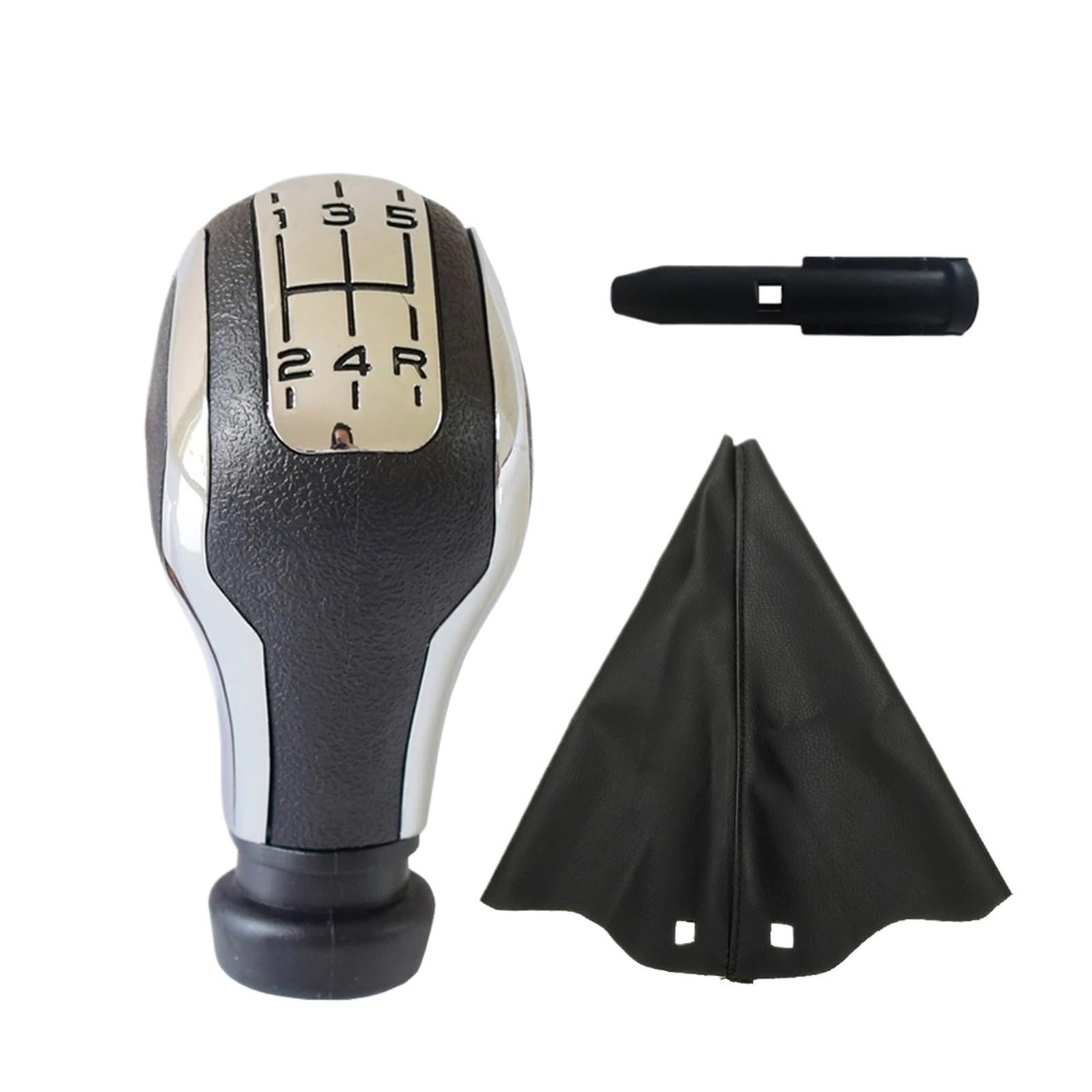 QMTVFSRH Car Gear Shift Knob for Saxo for Xsara for Xantia for C2 for Pluriel for C3 for Picasso C4 B7 DS4 Gear Shift Knob Lever PU Leather ABS with Gaiter Boot(Option 7)