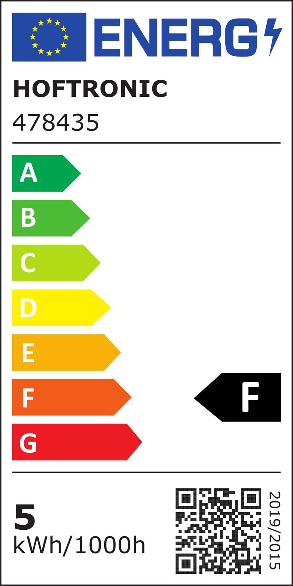 HOFTRONIC - 6er LED Einbaustrahler IP65 Wasserdicht 230V 6x6W 6x600 Lumen Dimmbar GU10 Schwarz 2700K Extra Warmweiß Bad Einbauleuchte Einbauspot für innenbereich und Außenbereich