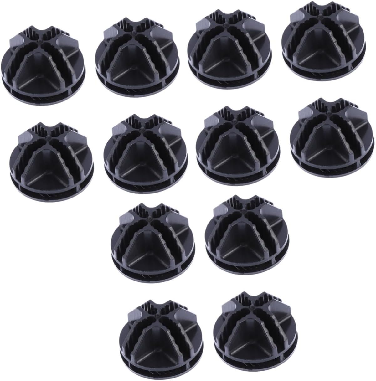 VICASKY 120 Pcs Black Storage Shelves White Shoe Shelves