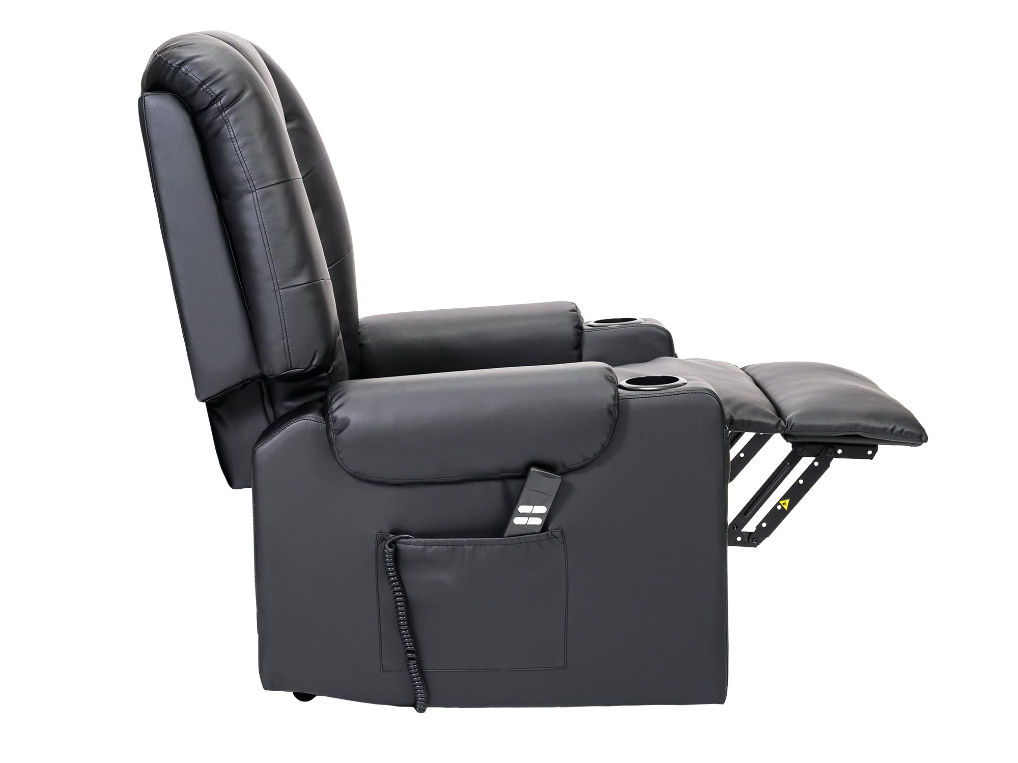 POLTRONE ITALIA Bonny Detraibile 19% Poltrona Relax Alzapersona 2 motori, reclinazione indipendente schienale pediera. Vibromassaggio Seduta indeformabile Nero