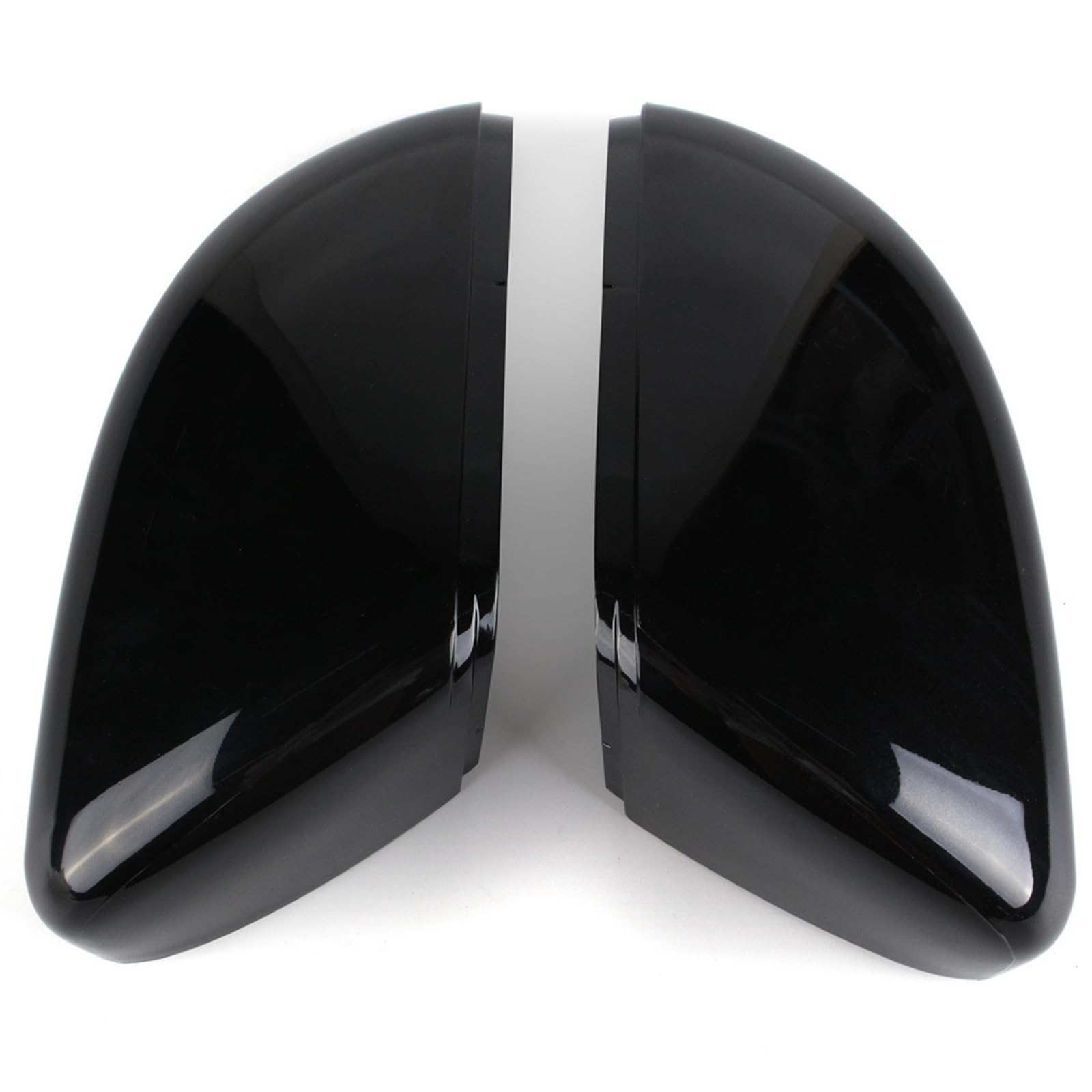 Autozubehör Spiegel Spiegelkappen Original Passend für 2013-2017 VW Golf 7 VII MK7& 7.5 Variant GTI/GTD/R Schrägheck/Touring Tuning Zubehör Aussen Accessoire - Optik Glänzend Schwarz, 1 Paar