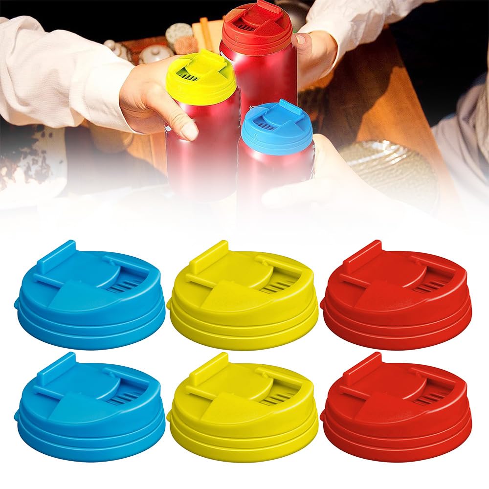 Soda Can Covers, 2024 New Can Covers for Soda Cola Can Lid Covers Round Protector, Reusable Plastic Can Spill Stopper or Protector For Fit Standard