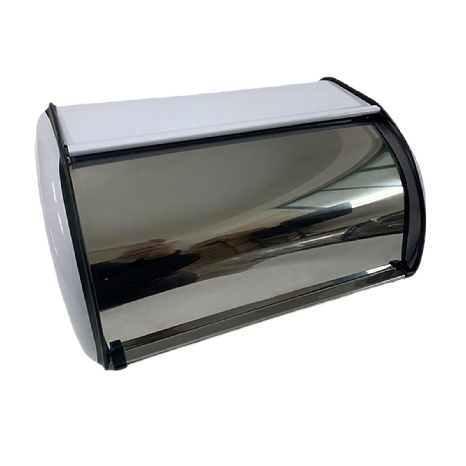 ALCXAZS Vintage Bread Storage Holder Kitchen Bread Box, White, 34.5x23x14.5cm