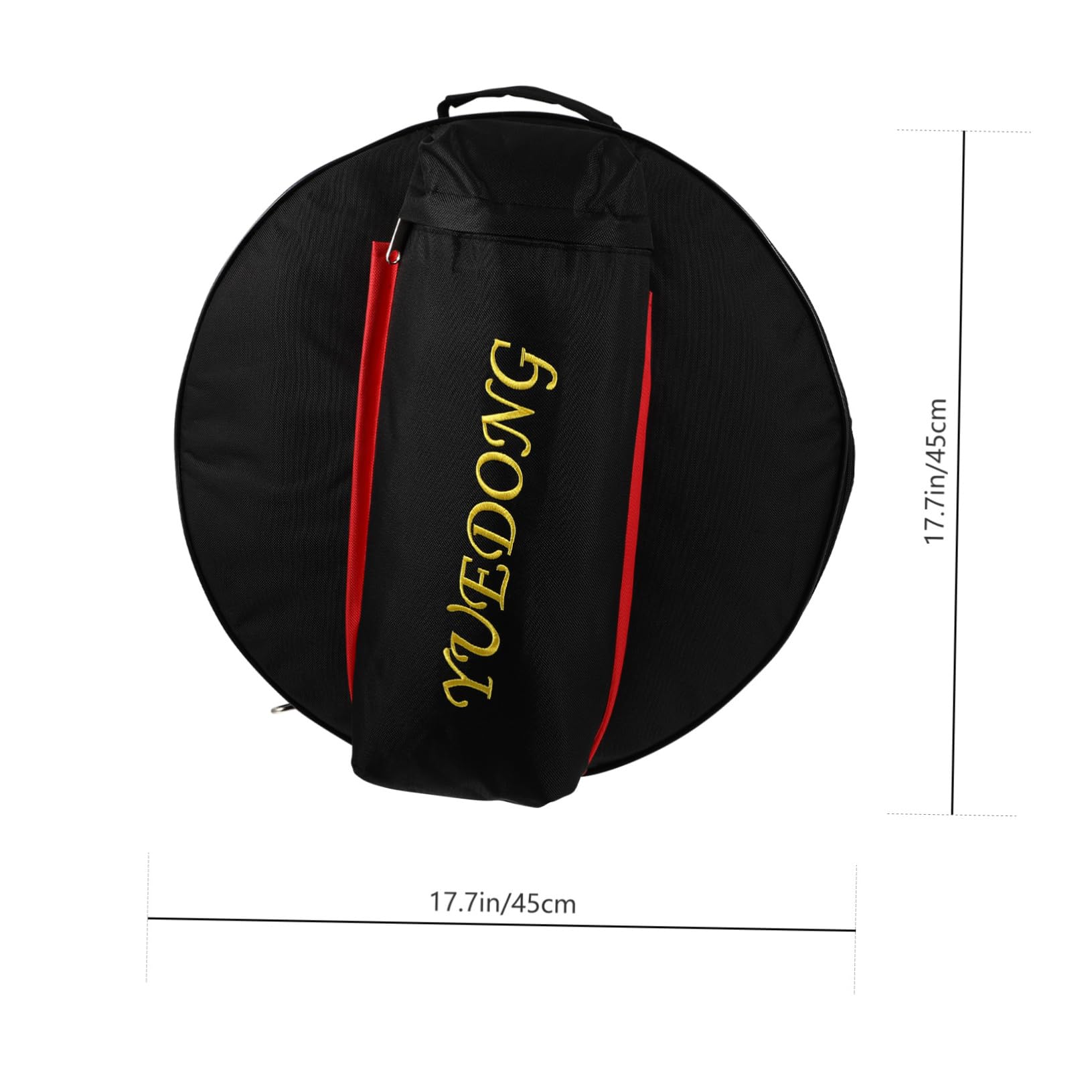 BESPORTBLE 1Pc Capacity Snare Drum Bag Lightweight Oxford Cloth Backpack for Percussion Instruments Durable Carrying Case for Snare Drum Accessories Black