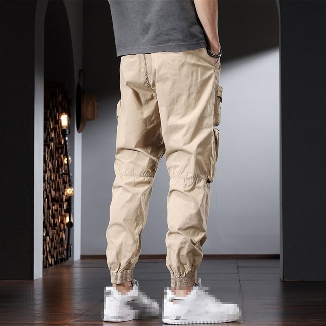Pantalones Cargo para Hombre, Pantalones Holgados Tácticos Militares De Verano, Ligeros, con Cordón En La Cintura Elástica