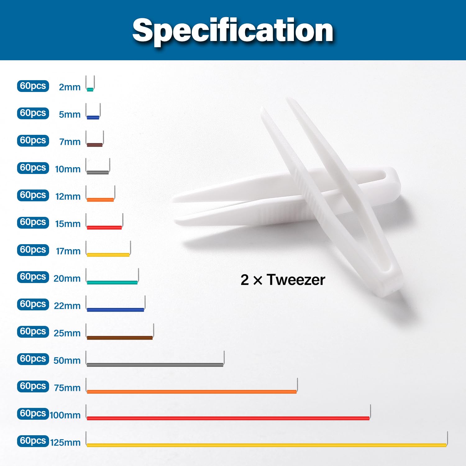 VooGenzek 840 Pezzi U Shape Jumper Wires, Breadboard flessibile senza saldatura Cavi, Breadboard Jumper Wires Filo, con 2 Pezzi Pinzette, per Breadboard Prototipi Circuiti