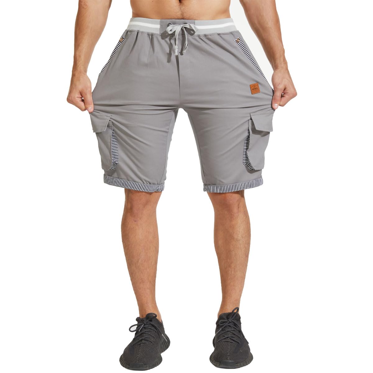 JustSun Pantaloncini Uomo Shorts Uomo con Tasche Cotone Leggero