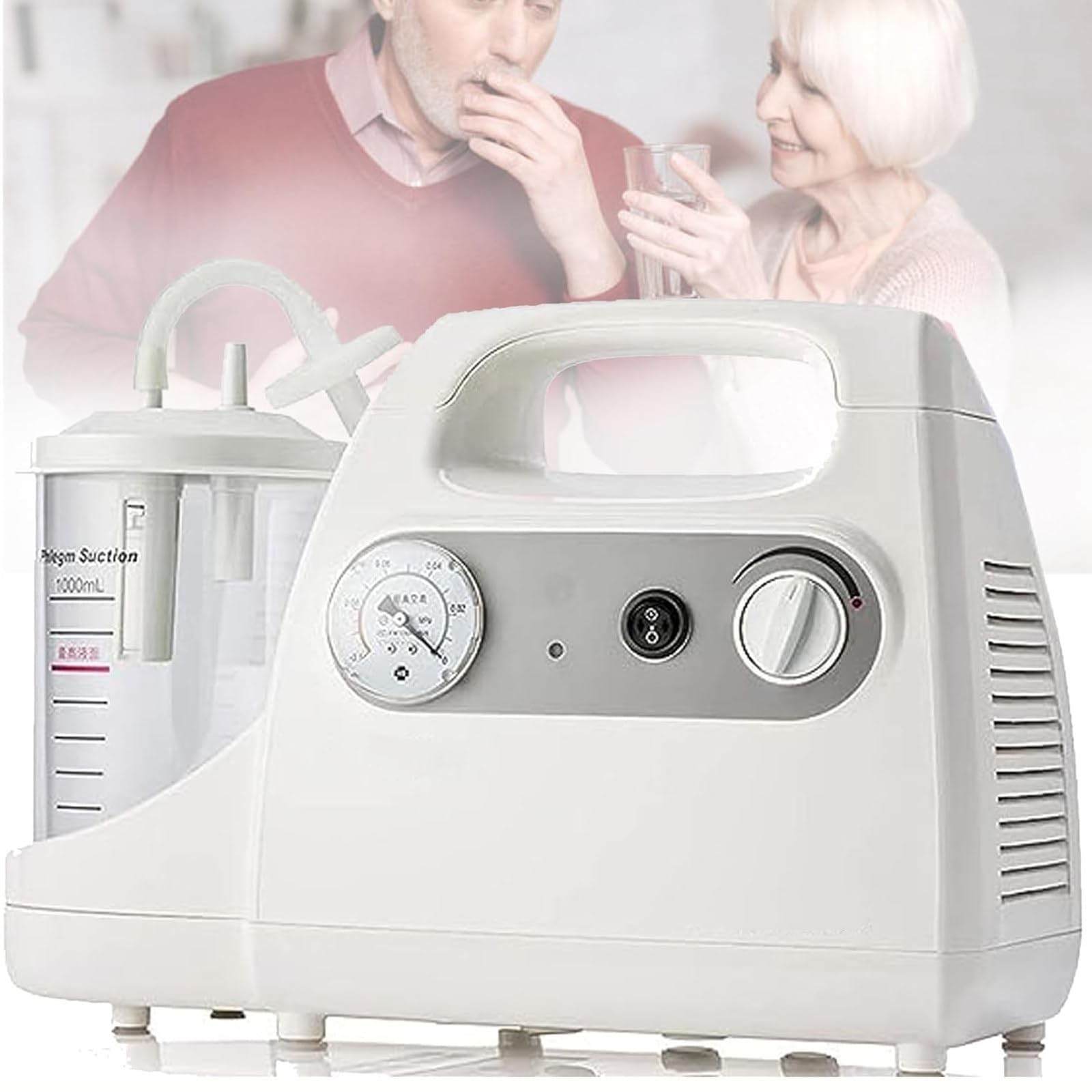 Pompa elettrica di aspirazione del muco, dispositivo automatico di rimozione del catarro dell'espettorato con 50 tubi usa e getta, ideale per anziani e bambini cura a casa