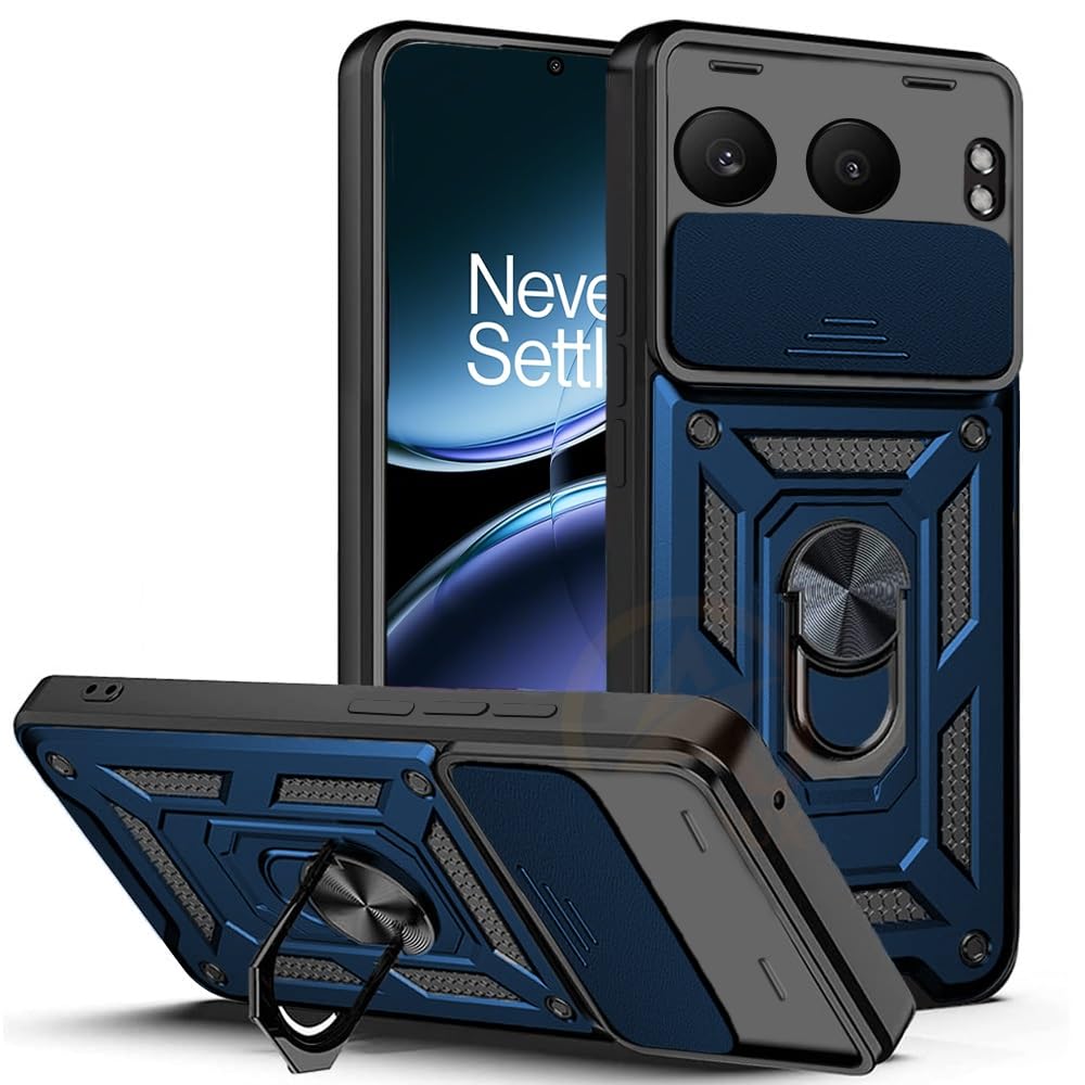 AESTMO Tough Armor OnePlus Nord 4 5G Bumper Back Case Cover | Ring Holder & Sliding Camera Shield Cover | 360 Degree Protection Back Case Cover for OnePlus Nord 4 5G (Blue) (B0DHVFWD4N) Amazon Price History, Amazon Price Tracker