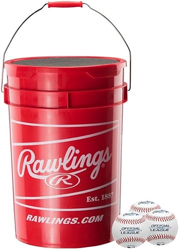 Miniatura 1 de Rawlings Sporting Goods R10u - Cubo de béisbol (30 unidades, 30 unidades), color blanco